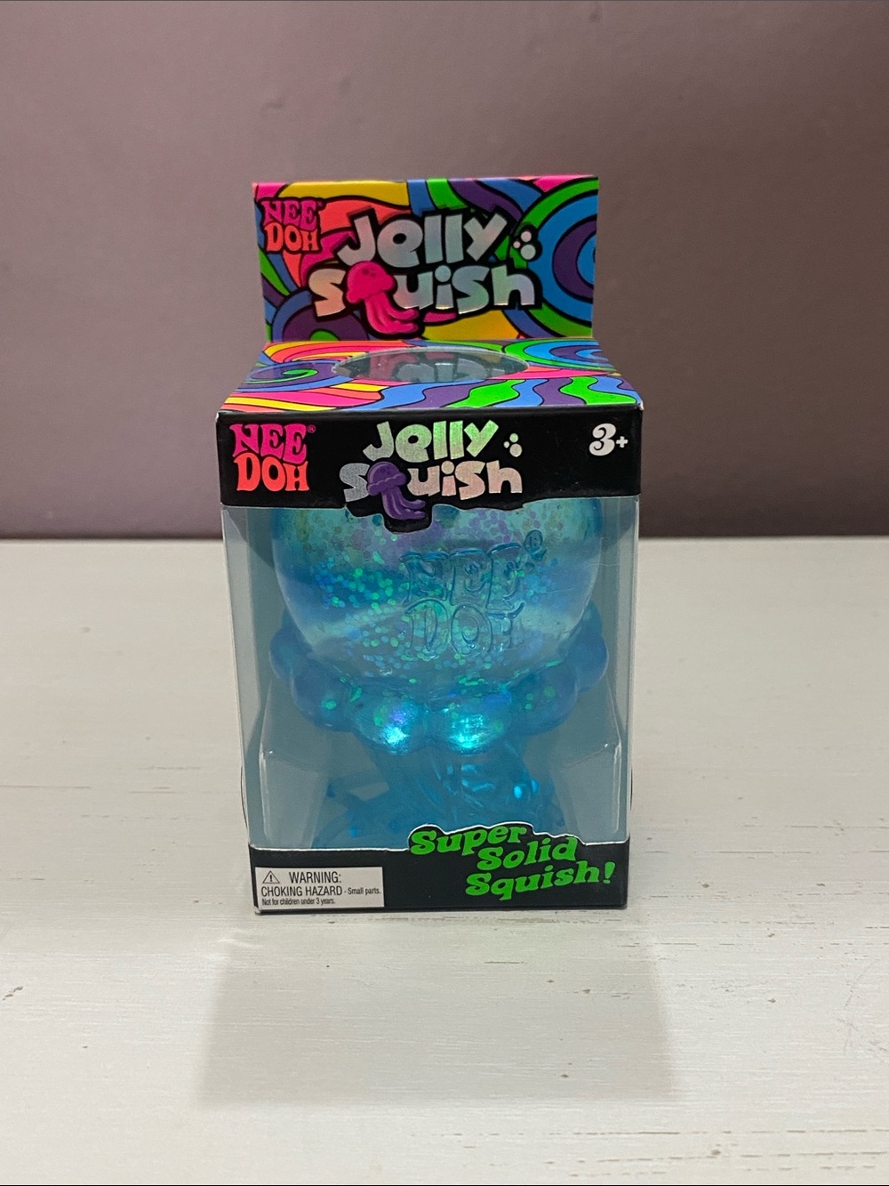 RARE NEEDOH Jolly Squish Super Solid Squish - Blue